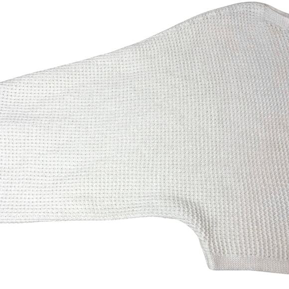 Beyond Yoga Cropped Boatneck Sweater Pullover Balloon Sleeves Ivory Size Small - Picture 4 of 7